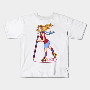 Roller Sketching Kids T-Shirt